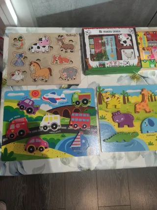 Puzzles de madera educativos para niños
