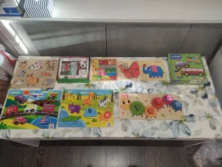 Puzzles de madera educativos para niños