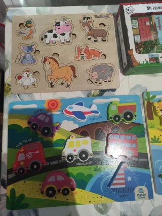 Puzzles de madera educativos para niños