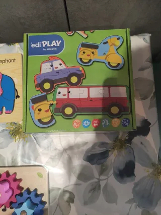 Puzzles de madera educativos para niños