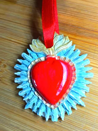 3 Addobbi Natalizi Artigianali in Ceramica