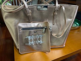 Bolso Adolfo Dominguez Línea U Dorado