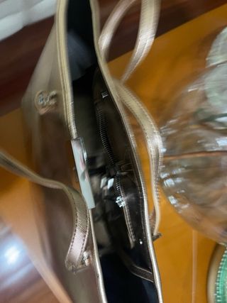 Bolso Adolfo Dominguez Línea U Dorado