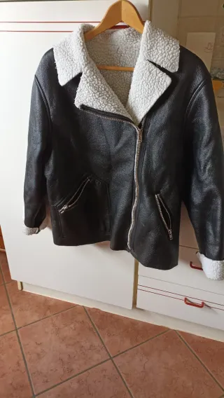 Giubbotto donna nero foderato taglia S