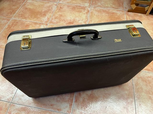 Maleta Gladiator Años 60 Beige/Gris