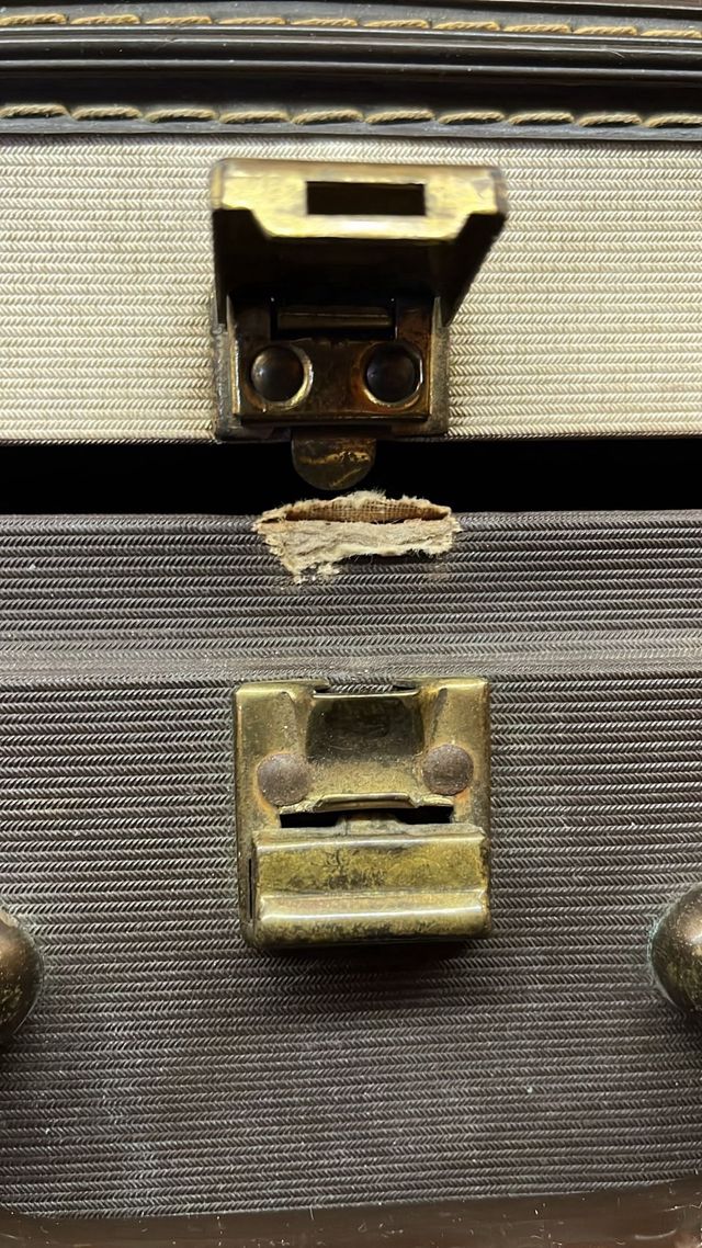 Maleta Gladiator Años 60 Beige/Gris