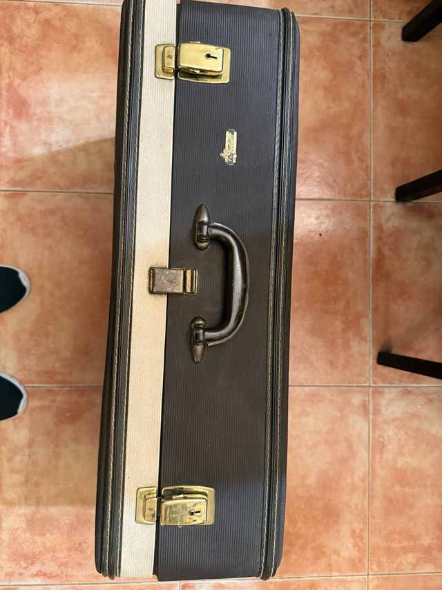 Maleta Gladiator Años 60 Beige/Gris