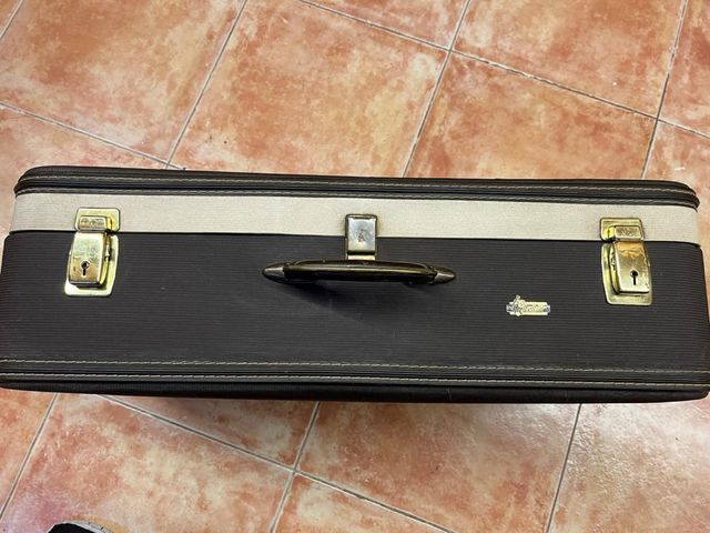 Maleta Gladiator Años 60 Beige/Gris