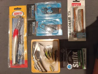 Lote de pesca: señuelos y sedal