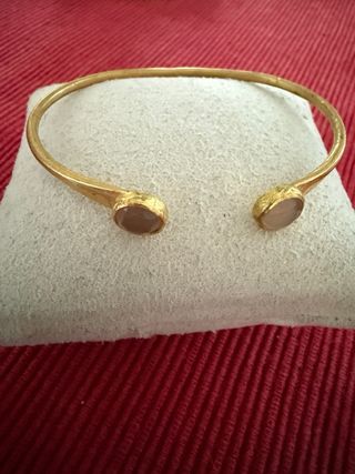 Bracciale ottone con pietre colorate