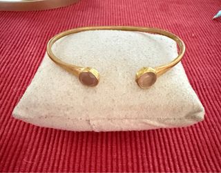 Bracciale ottone con pietre colorate