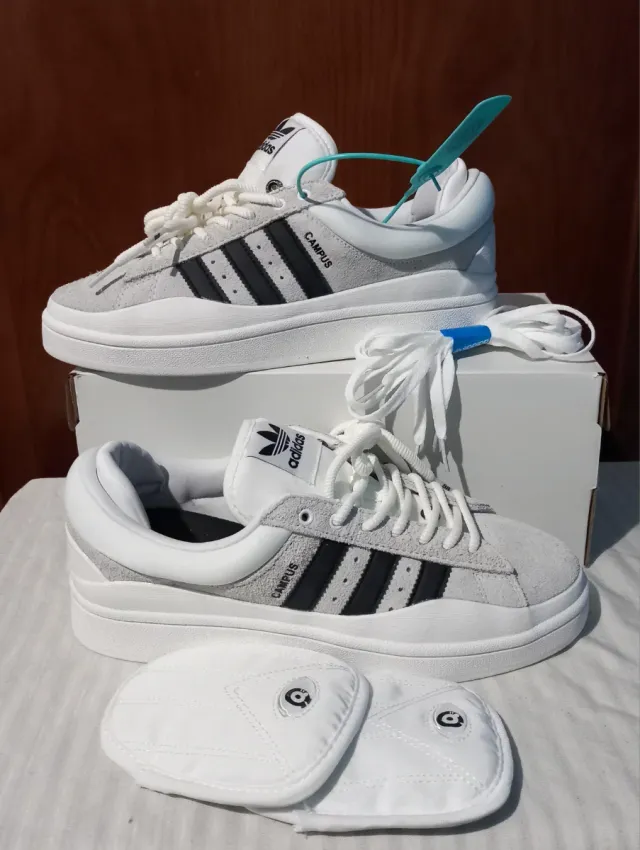 Adidas Campus Gris y Blanco