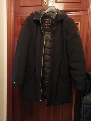 Chaqueta anorak hombre negra