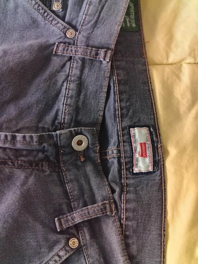 Jeans Carrera Uomo Taglia 50 Blu