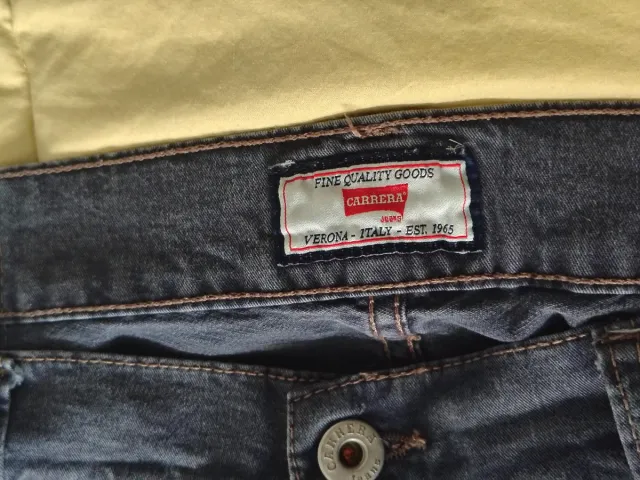 Jeans Carrera Uomo Taglia 50 Blu