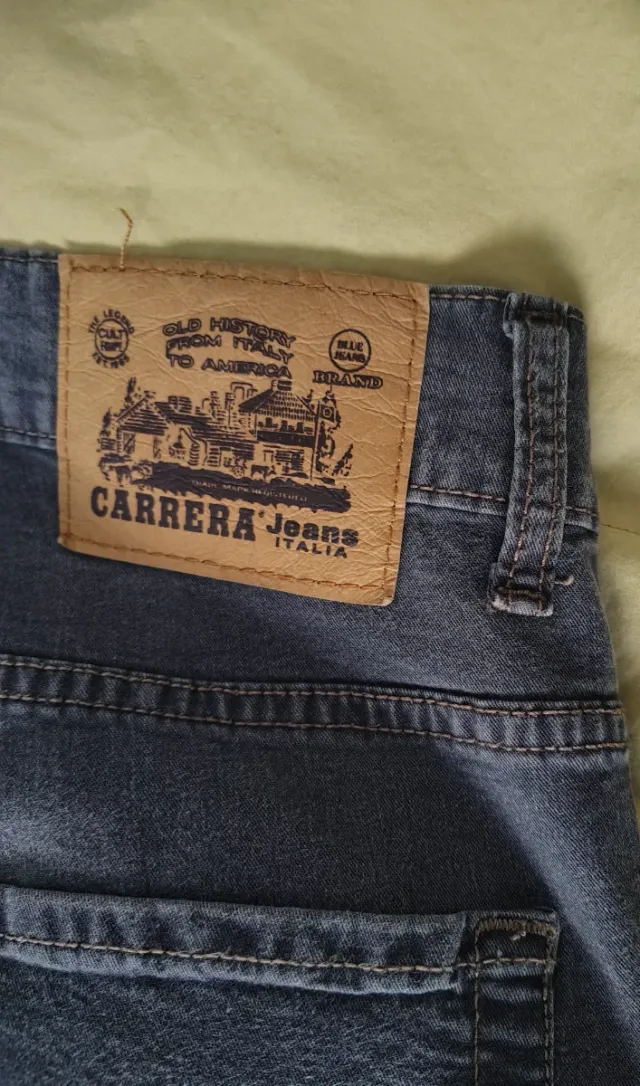 Jeans Carrera Uomo Taglia 50 Blu