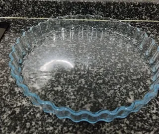 Molde horno cristal rizado 27 cm.