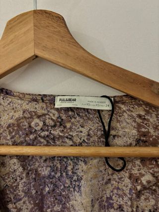 Pantalón y top Pull and Bear estampados marrones