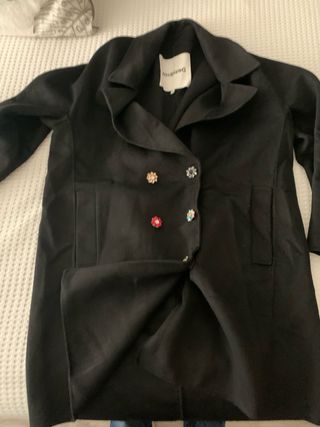 Abrigo Desigual Negro Talla XL