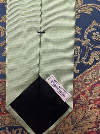 Corbata Faconnable Verde y Multicolor