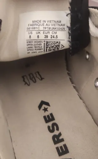 Converse talla 39  plataforma Chuck Taylor