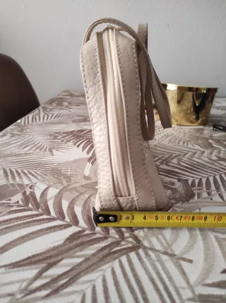 Bolso Adolfo Dominguez Beige Pequeño