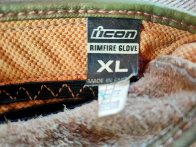 Guantes moto Icon Motorsports Beige/Plata