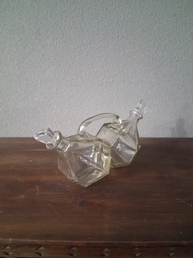 Porta olio e aceto vintage vetro anni 60 Ottime co
