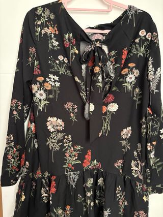 Vestido Zara Estampado Flores Talla M