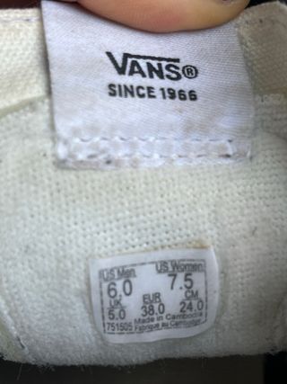 Zapatillas Vans Plataforma Mujer Negras Blancas