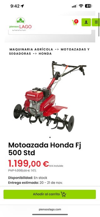 Motoazada Honda Fj 500 Std