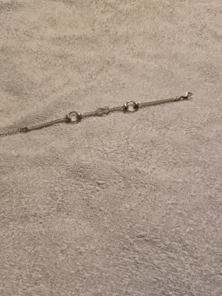 Pulsera de plata con eslabones