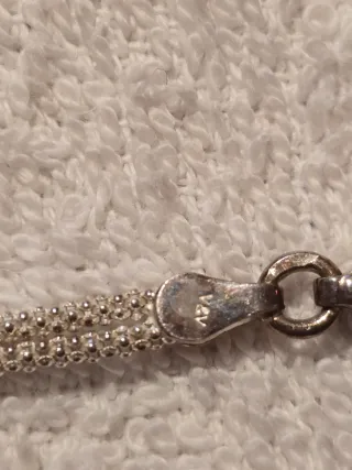 Pulsera de plata con eslabones