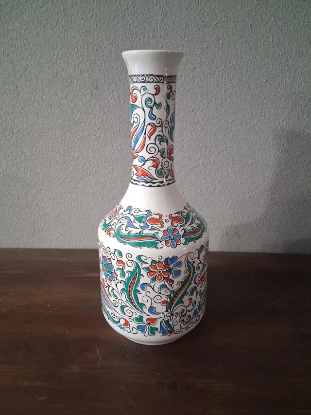 Vaso Ceramica Vintage Floreale