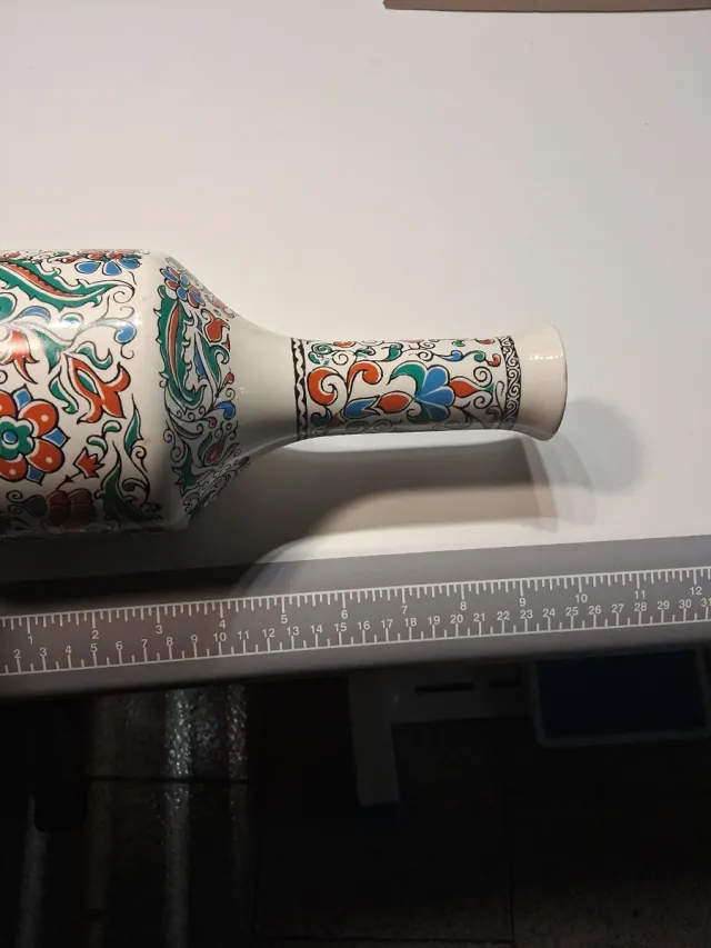 Vaso Ceramica Vintage Floreale