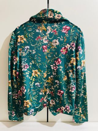 Americana terciopelo Flores verde El Corte Inglés