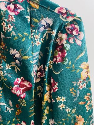 Americana terciopelo Flores verde El Corte Inglés