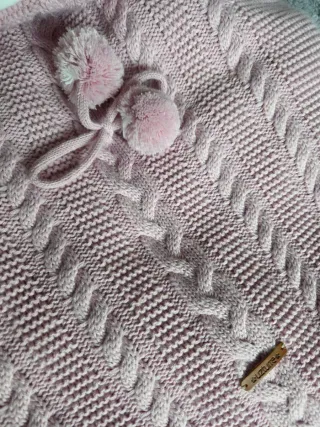 Saco capazo Utzurre rosa tejido