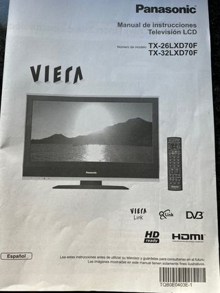 Televisión Panasonic VIERA con TDT
