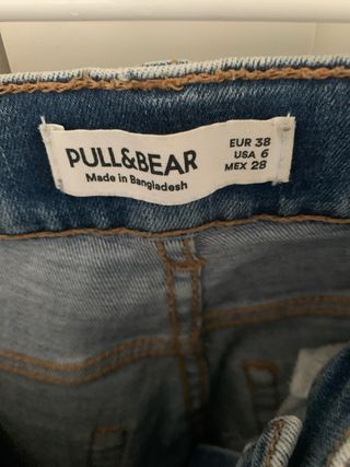 vaquero talla 38 pull and bear