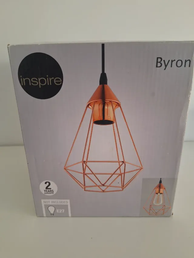 Lámpara Colgante Inspire Byron Dorada