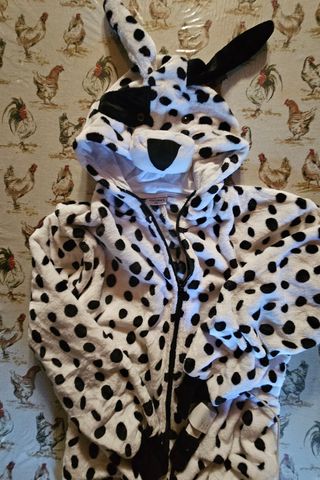 Tuta pigiamone dalmata costume carnevale