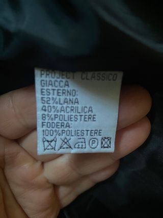 Giacca avvitata misto lama taglia 44 italiana.