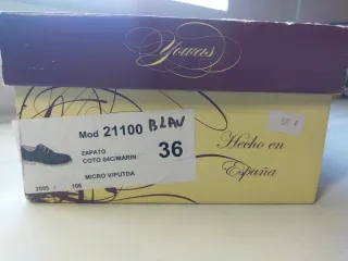 Zapatillas comunión azul marino T36