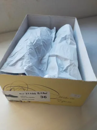 Zapatillas comunión azul marino T36