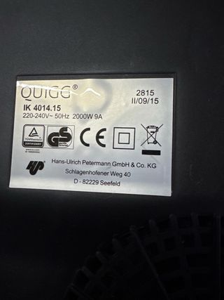 Placa de inducción portátil