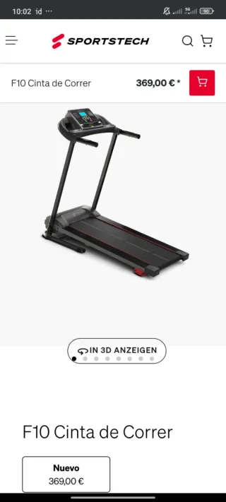 Cinta de correr plegable SportsTech