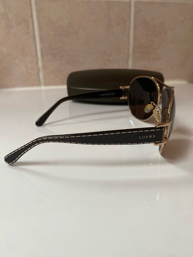 Gafas de sol Loewe aviador doradas