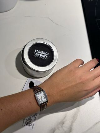 Reloj Casio Vintage Cuadrado Marrón