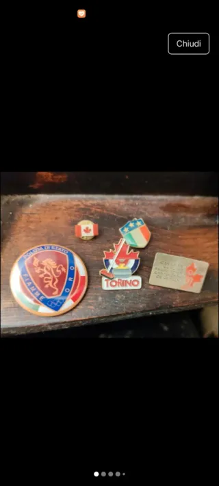 4 Spillette commemorative Olimpiadi Torino 2006